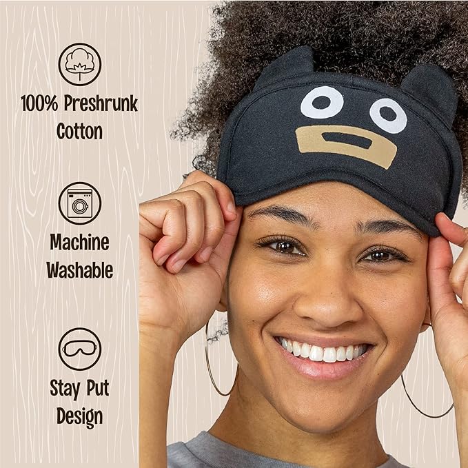 Lazy One Women's Cotton Face Mask for Sleep, Washable Sleeping Mask for Adults