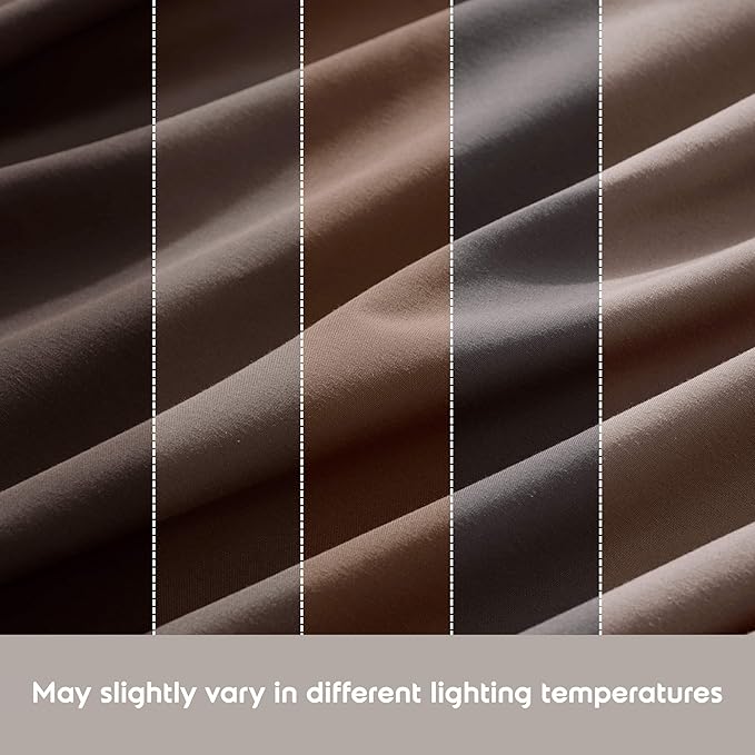 Nestl Extra Deep King Sheet Set - 6 Piece Breathable & Cooling Sheets - Hotel Luxury Bedding Set w/18-24 Inch Deep Pockets - Easy & Secure Fit - Super Soft, Wrinkle Free & Comfy - Chocolate Brown