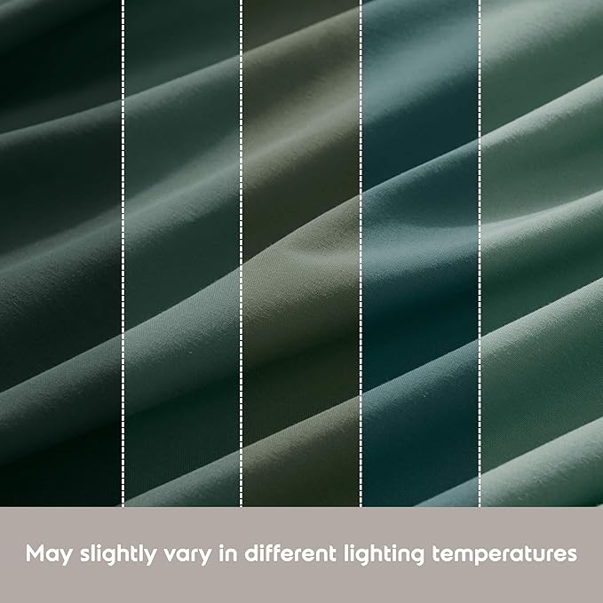 Nestl Extra Deep Full Sheet Set - 6 Piece Breathable & Cooling Sheets - Hotel Luxury Bedding Set w/18-24 Inch Deep Pockets - Easy & Secure Fit - Super Soft, Wrinkle Free & Comfy - Forest Green