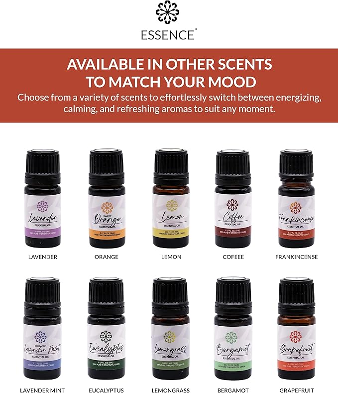 Essence Frankincense Essential Oil, 5 ml | Aromatherapy Oil for Diffusers & Personal Use | Natural Fragrance for Relaxation, Clarity & Wellness | Made in USA | Earthy & Calming Scent