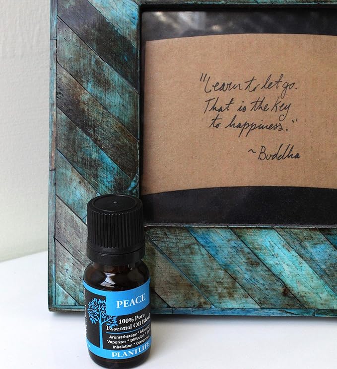 Plantlife Peace Aromatherapy Essential Oil Blend - Straight from The Plant 100% Pure Therapeutic Grade - No Additives or Fillers - Made in California 10 ml