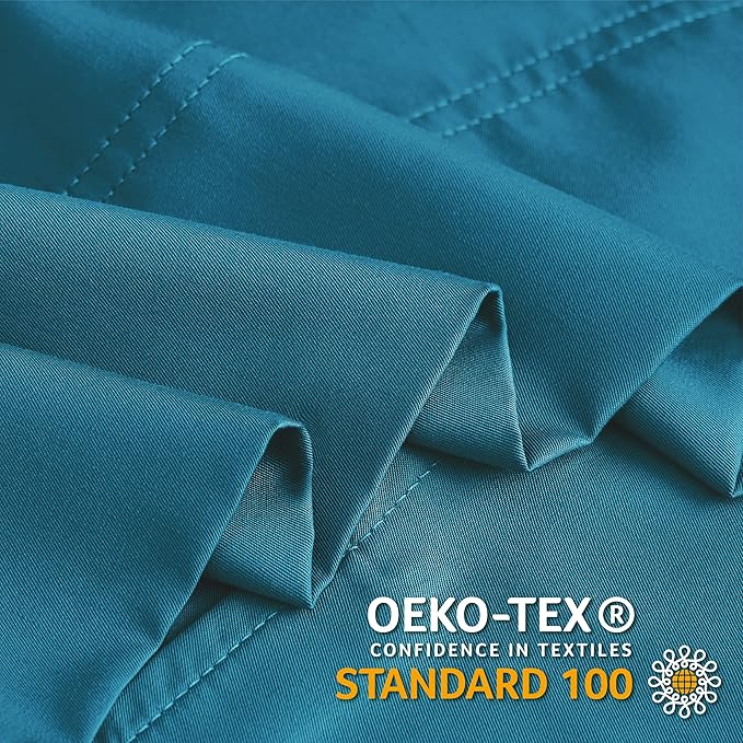 BEDELITE Body Pillow Case Cover, Rayon Made from Bamboo, Cooling Body Pillow Cover for Hot Sleepers and Night Sweats, Breathable & Silky Soft Full Long Pillow Case (Teal, 20x54 Inches)