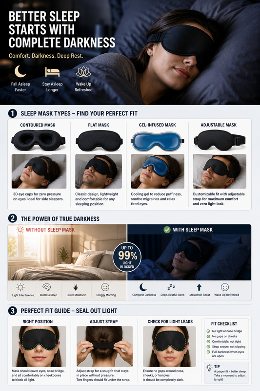 The Complete Sleep Mask Guide: Choosing, Using, and Maximizing Benefits