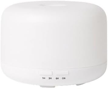 Air Humidifier & Aroma Diffuser with LED Lights Home Fragrance Room Decor Essential Oil Diffuser Humidifiers for Bedroom Car Air Freshener (White)