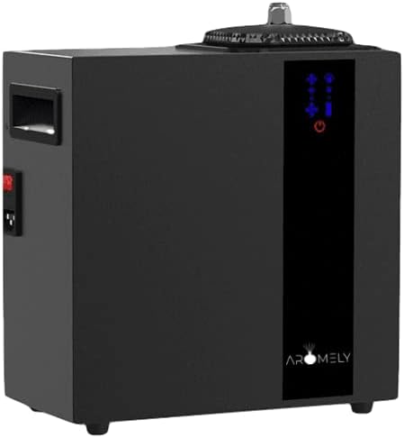 Aromely Smart Bluetooth HVAC Scent Diffuser, Aromatherapy Nebulizing Waterless Diffuser for Home, Office, Large Room, App Controlled Perfect Aroma Diffuser Up to 16,000 SQFT - Black