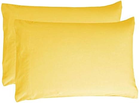 Sfoothome Twin Sheets Set - Hotel Luxury 3-Piece Bed Set, Extra Deep Pocket, 1800 Series Bedding Set, Wrinkle & Fade Resistant, Sheet & Pillow Case Set (Twin, Yellow)