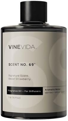 VINEVIDA [16 Fl Oz] Sweet Strawberry Fragrance Oil for Cold Air Diffusers, Essential Oils for Diffuser Oil Refill & Air Freshener Room Spray