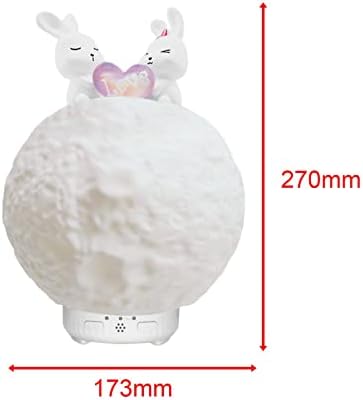 Essential Oil Diffuser, Mist Spray Silent Air Humidifier with Moon Statue for Bedside Office SPA Dorm Decor (Moon)