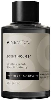 VINEVIDA [4 Fl Oz] Sweet Strawberry Fragrance Oil for Cold Air Diffusers, Essential Oils for Diffuser Oil Refill & Air Freshener Room Spray