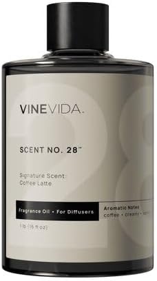 VINEVIDA [16 Fl Oz] Coffee Latte Fragrance Oil for Cold Air Diffusers, Essential Oils for Diffuser Oil Refill & Air Freshener Room Spray
