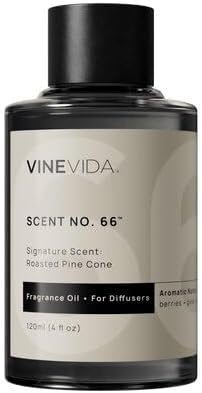 VINEVIDA [4 Fl Oz] Roasted Pine Cone Fragrance Oil for Cold Air Diffusers, Essential Oils for Diffuser Oil Refill & Air Freshener Room Spray