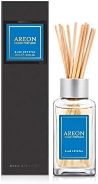 Areon Home Fragrance Luxury Perfume Reed Diffuser + 10 Rattan Reeds, Blue Crystal PSL06 85ml