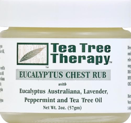 Tea Tree Therapy Eucalyptus Australian Chest Oil, Lavender Peppermint and Tea Tree, 2 Ounce,80050 (Pack of 2)