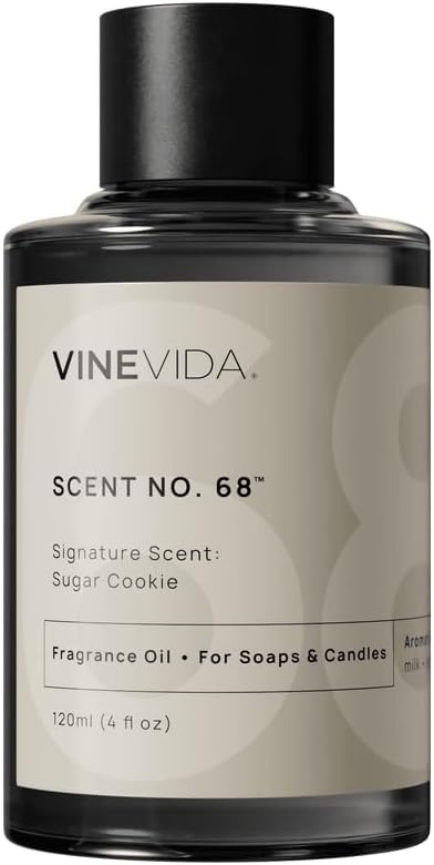 VINEVIDA [4oz] Sugar Cookie Fragrance Oil for Candle Making and Soap Making - Premium Candle Scents for Soy Candles