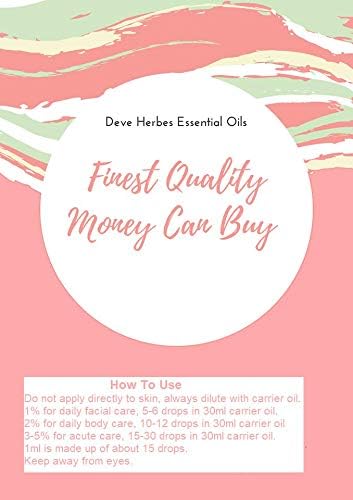 Deve Herbes Pure Cassia Essential Oil (Cinnamomum Cassia) with Glass Dropper Steam Distilled 10ml (0.33 oz)