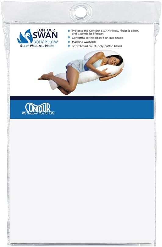 Contour Swan Pillowcase - White, 1 Pack