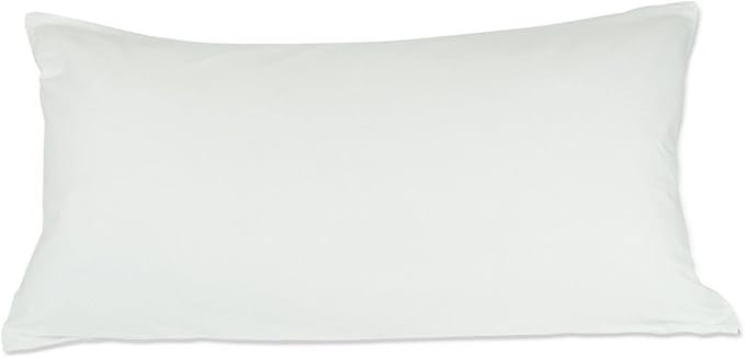 BC BARE COTTON Luxury Hotel Bedding Quality Collection, Ultra Soft dust Proof Plain Pillow Protector | Pillow Cover with Zipper, Soft & Comfortable for Hair and Skin, Queen Size, 2 Pack Set