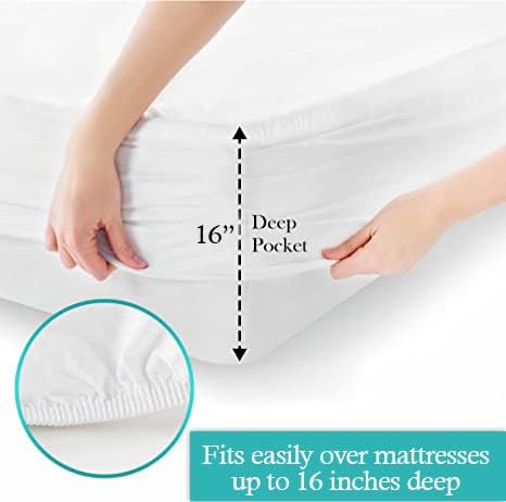 Queen 4 Pc Sheet Set 600 TC Egyptian Cotton Sheets Queen Size Cotton Sheets for Queen Size Bed Sateen Long Staple Deep Pockets Flat Fitted Pillow Case Better Than Percale Hotel Quality White