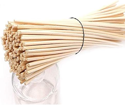 Reed Diffuser Sticks, Set of 80 Wood Rattan Replacement Reed Sticks for Diffuser Oil Bottles, 10 Bundles of 8 (8 inch)
