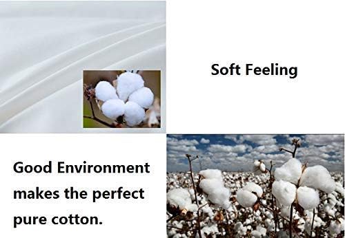 Goose Down & Feather Pair Pillows Insert for Side and Back Sleepers White Color,100% Soft Cotton King 20x36in