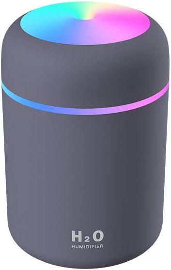 Colorful Cool Mini Humidifier,Essential Oil Diffuser Aroma Essential Oil USB Cool Mist Humidifier,2 Adjustable Mist Modes, Super Quiet,for Car,Office,Bedroom(Navy)