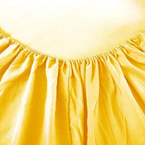 Sfoothome Queen Hotel Luxury 4-Piece Bed Set - Extra Deep Pocket, 1800 Series, Wrinkle & Fade Resistant, Sheet & Pillow Case Set (Queen, Yellow)