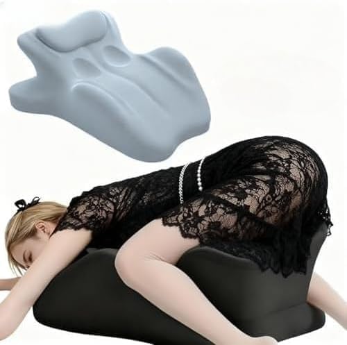 MOLERFO Ergonomic 27° Memory Foam Wedge Pillow for Back and Shoulder Support, Reduces Arm Pressure, Comfortable Support Cushion for Lounging, Reading, Watching TV, and Relaxation (Black) (Blue)