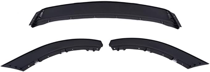SCITOO 3PCS Front Bumper Lip Compatible for 2013-2014 for Ford Mustang Front Lip Spoiler Matte Black (PP) Plastic Air Dam