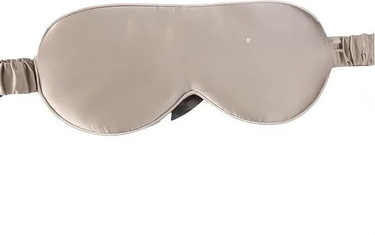 100% Nature Double-Sided Mulberry Silk Shading Eye Mask with Silk Strap, Apricot
