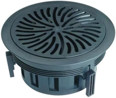 Access Floor Systems AirFuse Swirl Diffuser, Black, 8" Round, Resin, BPA Free, Office, Manual, No Auto Shutoff, Medium Room Coverage