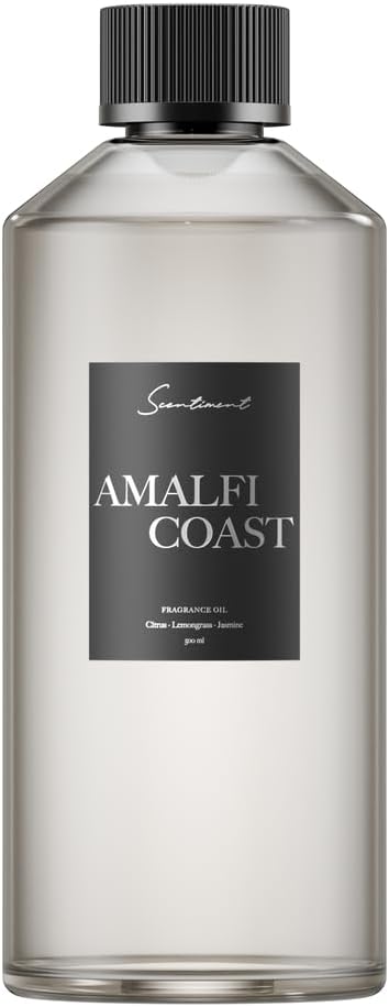 Scentiment Amalfi Coast Diffuser Oil – Bergamot, Lemongrass, Jasmine, Lily, Magnolia & Koa Wood Scent for Diffusers, Fragrance Oil - 16.91 fl oz (500 mL)