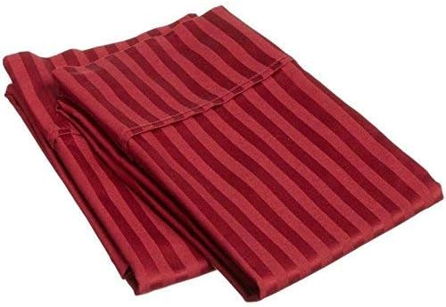 European Square Pillow Shams -Hotel Quality European 24" x 24" Euro Pillow Shams Set of 2,100% Cotton Cushion Cover Gorgeous Euro Size Decorative Pillow Covers Burgundy Solid