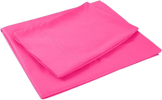 Sfoothome Cal King Sheets Set - White Hotel Luxury 4-Piece Bed Set, Extra Deep Pocket, 1800 Series Bedding Set,Sheet & Pillow Case Set (California King, Hot Pink)