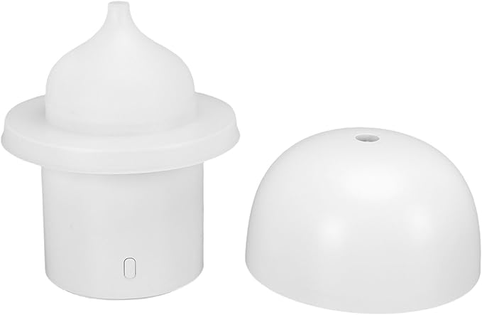 Essential Oil Diffuser Lamp, 6.8x5.6Inch 160ml Ultrasonic Aromatherapy Diffuser, Night Light Quiet Running with USB Powered Design, Ideal for Home & Office (Round Top)