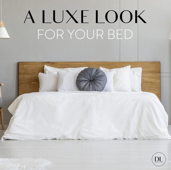 Danjor Linens Bed Sheet Set King Size for Hot Sleepers, Hotel Premium Sheets with 4 Pillowcases, Lightweight Brushed Microfiber Deep Pockets, Breathable Cooling 6 Piece Bedding Sets, White