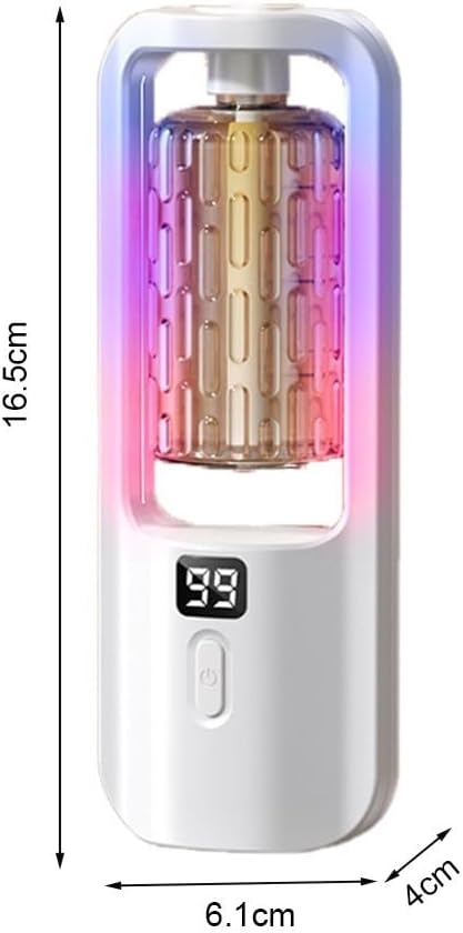 Rechargeable Aromatherapy Diffuser with Humidifier, 50ML Capacity, Silent Motor and 5 Mist Modes, Designed for Home, Bathroom, and Travel Environments (A)