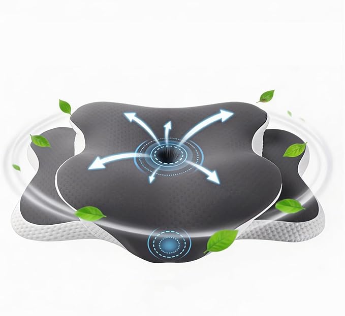 lazyzzz Cervical Neck Pillow for Neck and Shoulder Pain Relief, Memory Foam Pillow, Ergonomic Contour Side Sleeper Pillows, Soft Cooling Orthopedic Pillow for Side Back Stomach Sleepers
