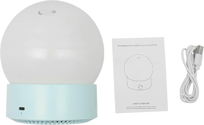 Essential Oil Diffuser 3-in-1 Aromatherapy Diffuser, Modern Round Aromatherapy Fragrant Aroma Diffuser, Quiet Tabletop Premium Humidifier with USB Interface for Bedroom Office (Blue)
