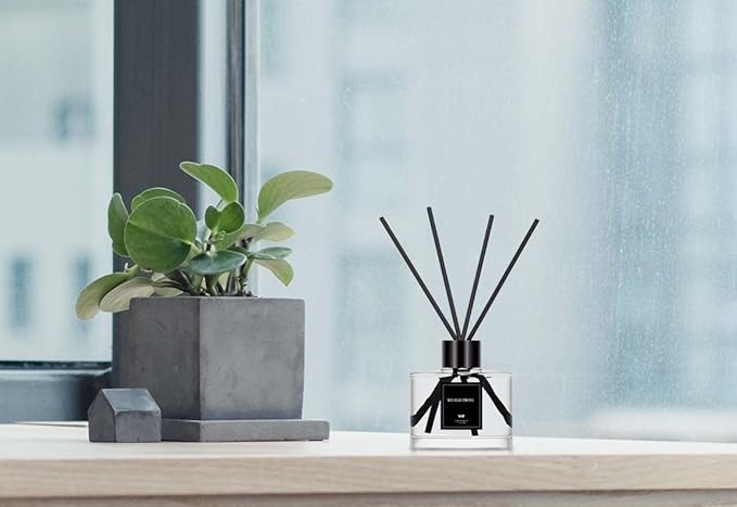 Reed Diffuser Set of 3 for Bathroom Air Fresheners, Oil Diffuser Sticks | Tuberose, Gardenia, Freesia Scent(1.7 fl oz Each Pack) Home Fragrance with 12 Stick Defusers | House Shelf Decor