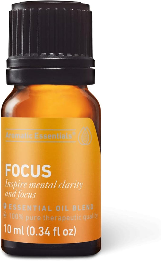 Aromatics International Focus Essential Oil Blend, 10ml | Aromatherapy Oil for Concentration