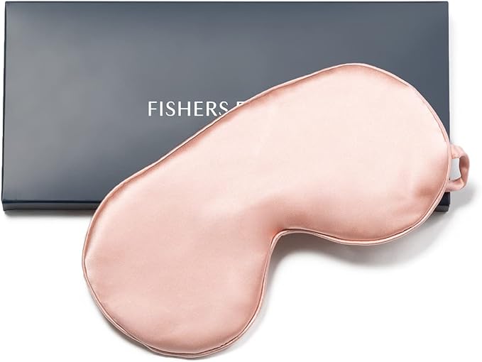 Fishers Finery 25 Momme 100% Mulberry Silk Therapeutic Sleep Mask (Blue)