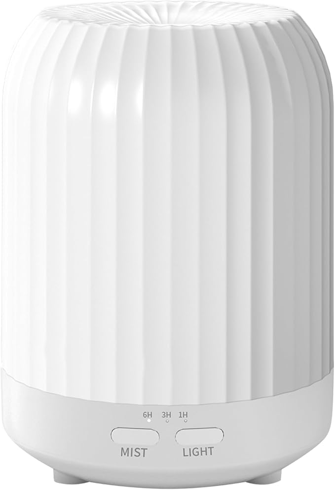 Essential Oil Diffuser for Bedroom, Quiet Humidifiers for Home, 250ML Small Aromatherapy Diffuser, 7 LED Color for Home Bedroom