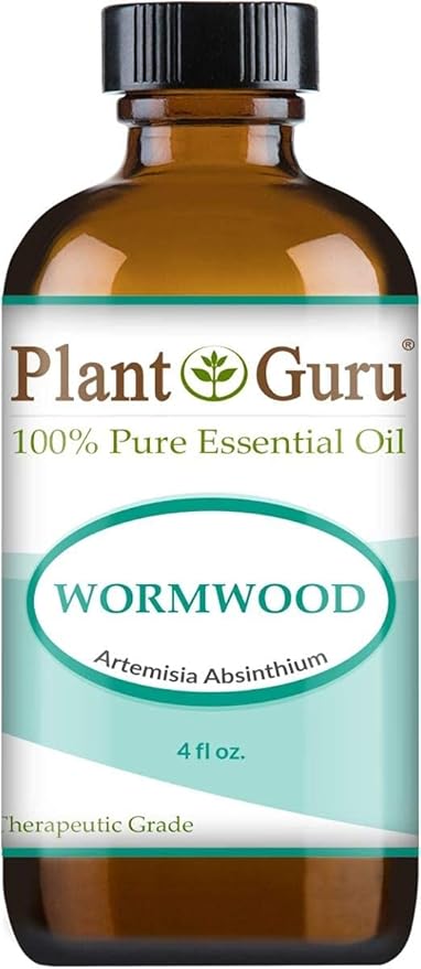 Plant Guru Wormwood Essential Oil, 4 oz, 100% Pure Undiluted Therapeutic Grade