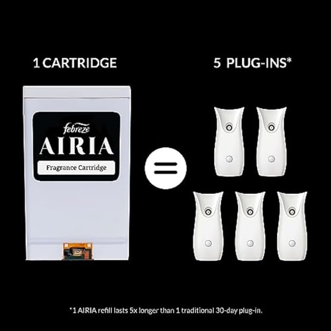 AIRIA by Febreze Whole Home Smart Scent Diffuser Starter Kit - 1 AIRIA Smart Scent Diffuser & 1 White Orchid Refill Fragrance Cartridge (1.0 FL Oz)