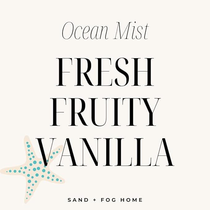 Sand + Fog Ocean Mist Reed Diffuser | Made with Essential Oils | Fill Your Home with the Your Favorite Luxurious Fragrance