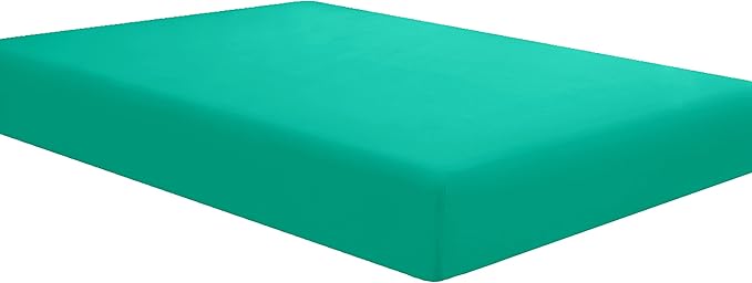 Sfoothome Queen Sheets Set - Hotel Luxury 4-Piece Bed Set, Extra Deep Pocket, 1800 Series Bedding Set, Wrinkle & Fade Resistant, Sheet & Pillow Case Set (Queen, Turquoise)