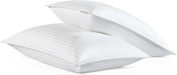Modern Threads Hotel Collection Cooling Pillows - 2-Pack Standard/Queen Size Down Alternative Gel-Infused Pillows for Ultimate Comfort in Back, Stomach, or Side Sleepers