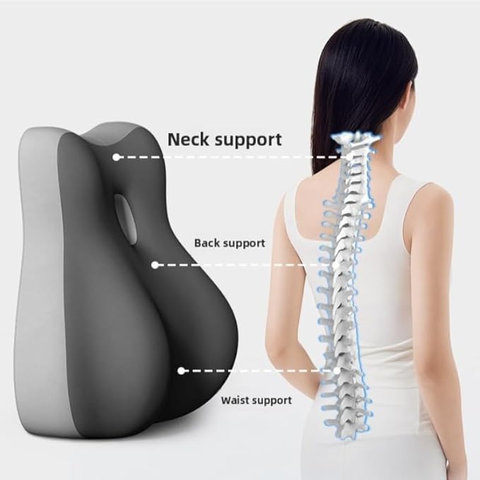 Butt Cushion for Couples Pregnant Women Enhanced Supporting Model Furniture Pillow Support Pillowcase Suitable for Home Use, Ideal for Sitting and Lying, Pillow Modern and Simple Style (Grey)