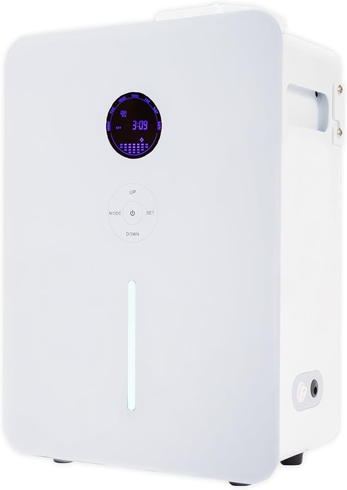 Hotel Collection - Villa Scent Diffuser - HVAC System or Stand Alone Fragrance Oil Diffuser - Heatless, Waterless, Smart Timer, No Residue, Security - Home Decor, Essential Oils - 1800 sq ft, White
