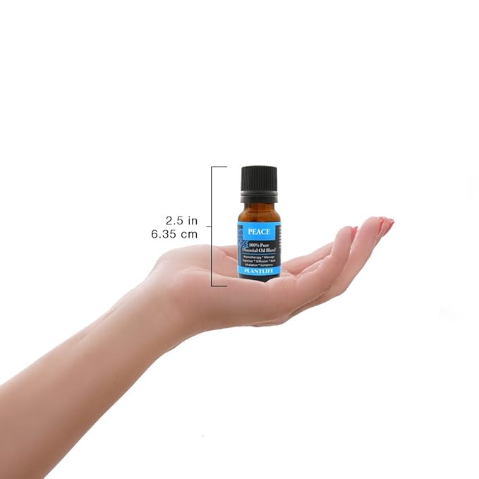 Plantlife Peace Aromatherapy Essential Oil Blend - Straight from The Plant 100% Pure Therapeutic Grade - No Additives or Fillers - Made in California 10 ml